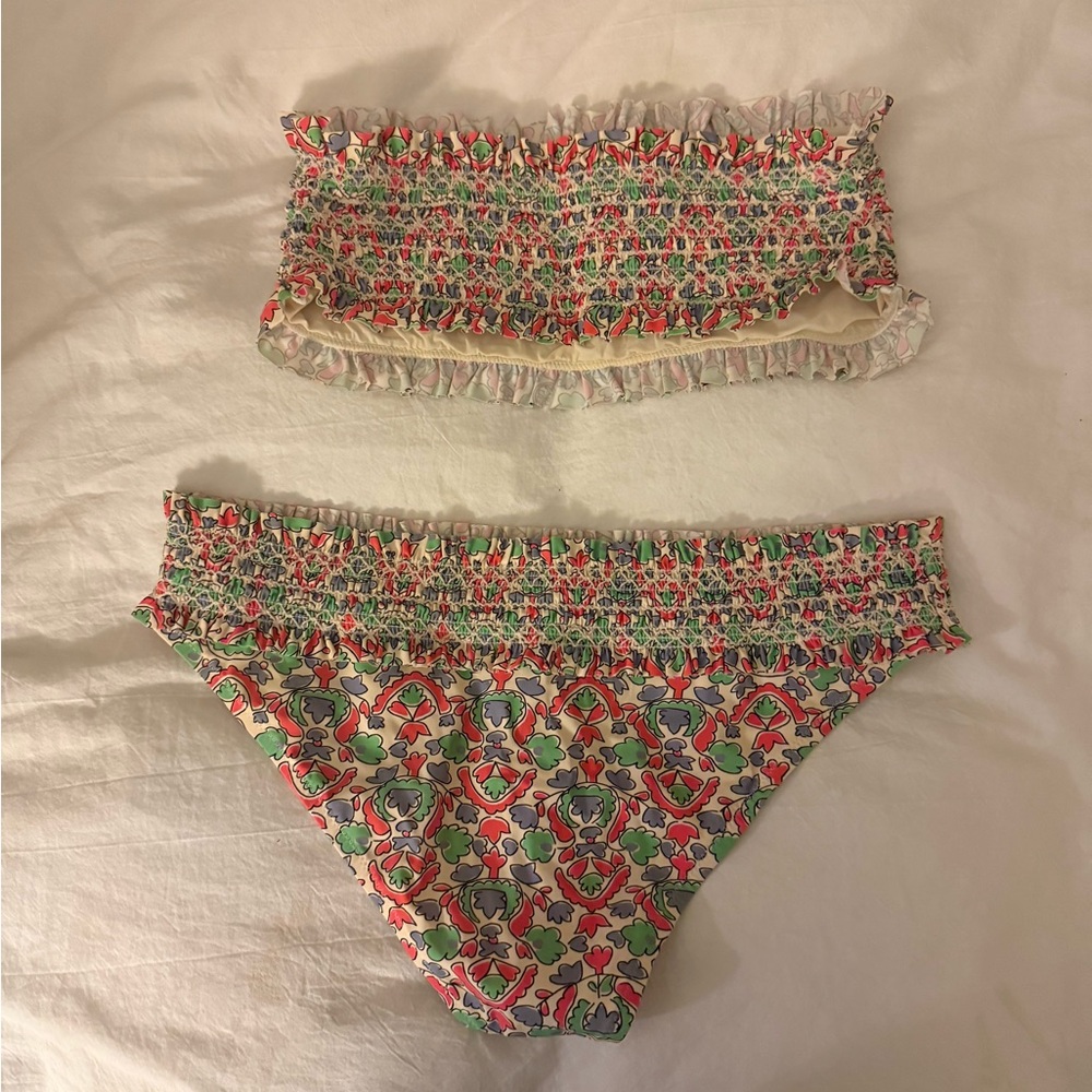 Tory Burch Smocked Bikini - like new - Picture 3 of 5